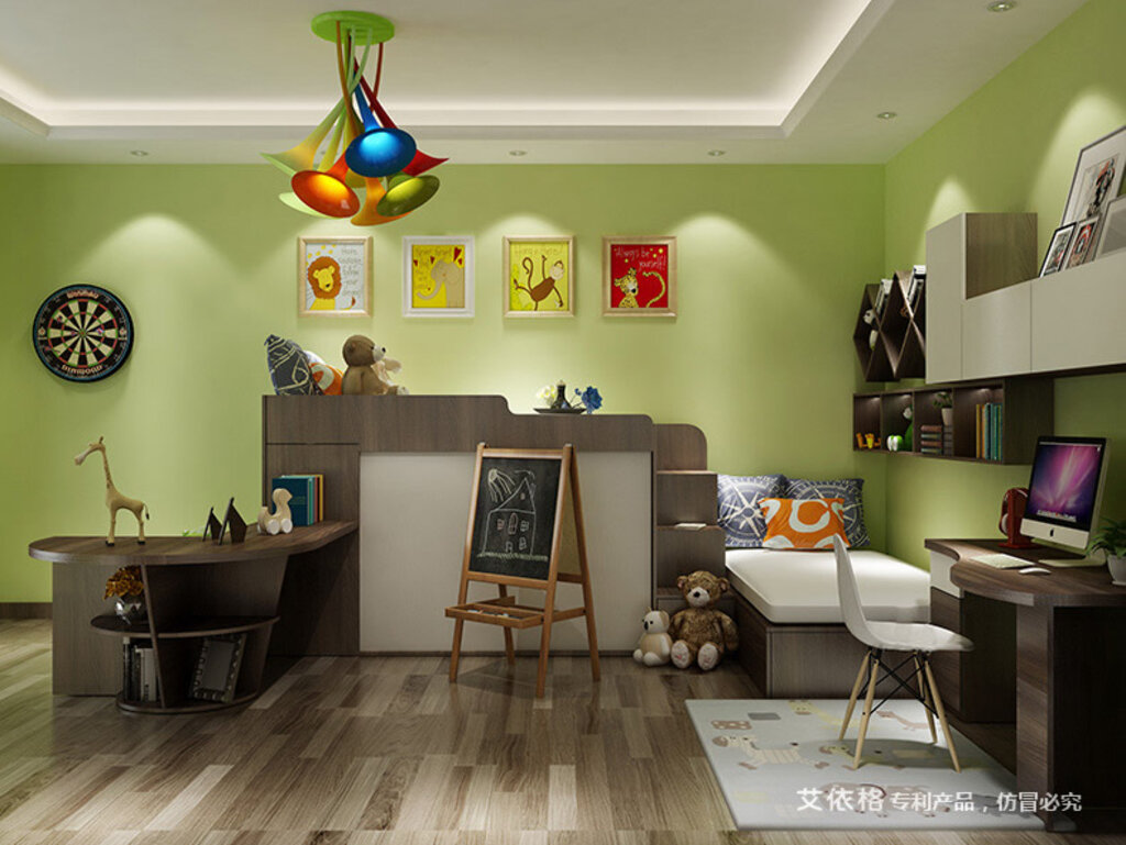 兒童房床頭掛畫與裝飾圖片欣賞 打造夢(mèng)幻空間的設(shè)計(jì)指南