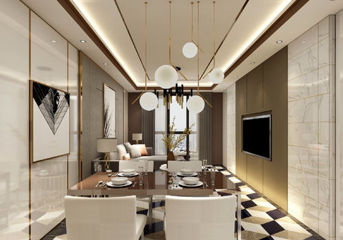 110平現代簡約三居裝修效果案例 打造極簡舒適的家